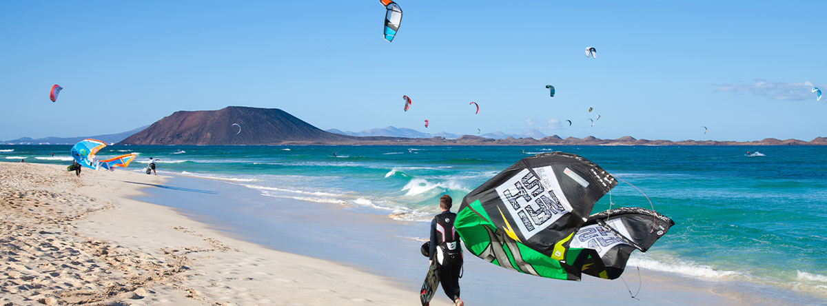 mejores lugares para hacer kite en fuerteventura