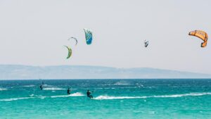 kiteboarding in tarifa in March